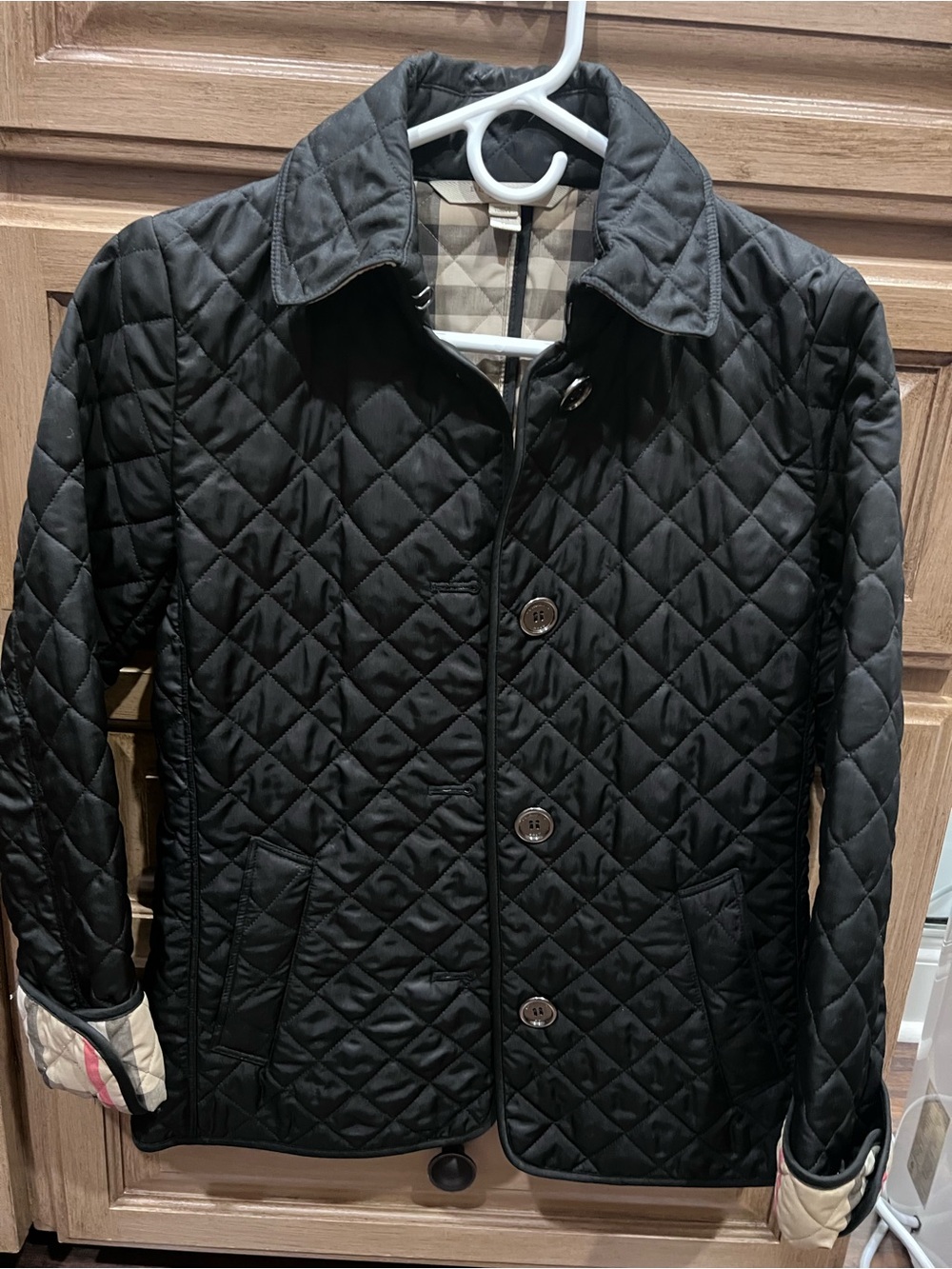Burberry Black Quilted Zip-and-Button Puffer Jacket